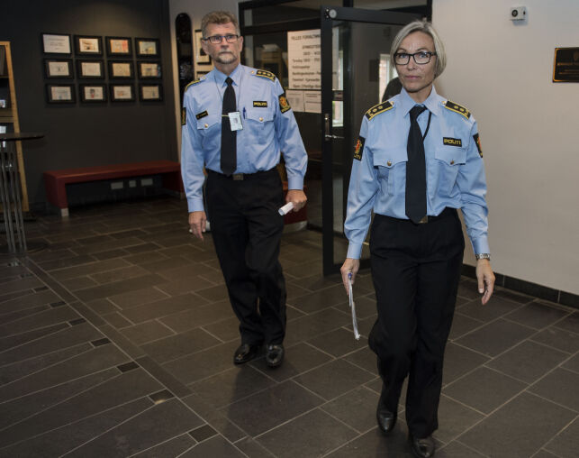 Stavanger 20151009.
Pressekonferanse i Tina Jørgensen-saken i Stavanger politihus. Politiadvokat Herdis Traa og leder av fellesetterforskning i Rogaland politidistrikt Ernst K. Rossebø.
Foto: Carina Johansen / NTB scanpix