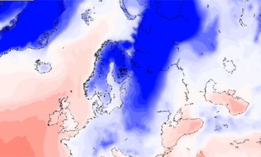 «Brrr! Her kommer kulda sigende inn mot Norge»