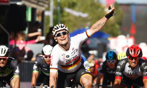 Etappeseier og rosa trøye for Greipel i giroen
