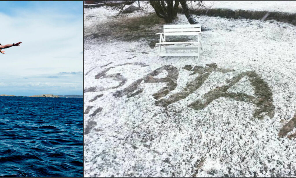 Varsler 30 grader i sør, og snø i nord