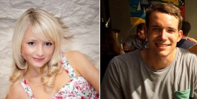 This combination of handout images created from undated images received from Britain's Foreign and Commonwealth Office on September 16, 2014 shows British students, Hannah Witheridge (L) and David Miller (R). Thai police on September 16, 2014 ruled out three Myanmar workers in connection with the murder of two young British tourists, as Thailand's military ruler appeared to call into question the "behaviour" of the victims themselves. The bodies of David Miller, 24, and Hannah Witheridge, 23, arrived in Bangkok late September 16, 2014 for forensic examination. They were found naked and beaten to death early September 15, 2014 near a beachside bungalow on the island, a diving hot-spot near Koh Phangan in the Gulf of Thailand. AFP PHOTO/FOREIGN AND COMMONWEALTH OFFICE
-RESTRICTED TO EDITORIAL USE - MANDATORY CREDIT " AFP PHOTO / FOREIGN AND COMMONWEALTH OFFICE" - NO MARKETING NO ADVERTISING CAMPAIGNS - DISTRIBUTED AS A SERVICE TO CLIENTS-