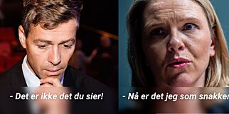 Listhaug i strupen på Hareide. - Måten hun gjør det på er jo helt motbydelig