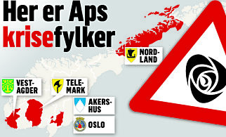 Ap's krisekart: I disse fylkene må Jonas Gahr Støre stoppe fallet