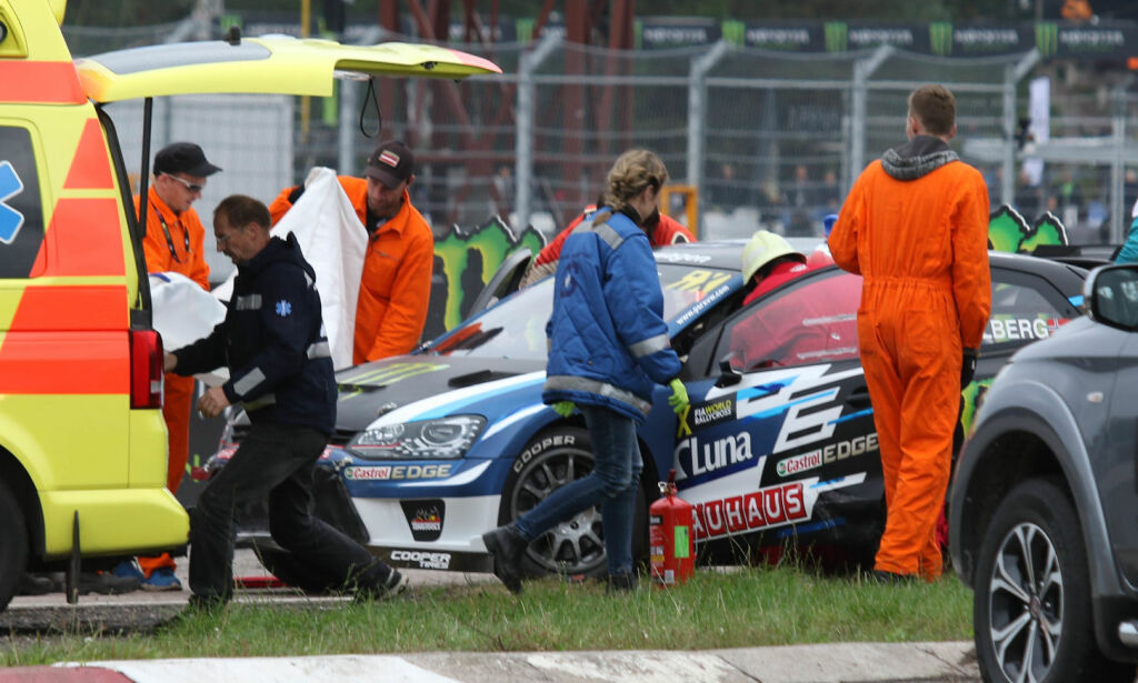 Nedbrutt Petter Solberg må opereres etter kragebeinsbruddet