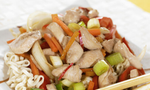 Mortens middagsfavoritt: Wok med marinert kyllingfilet