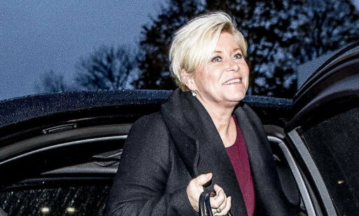 Ski, 20171210: Siv Jensen legger frem statsbudsjettet. Foto: Thomas Rasmus Skaug / Dagbladet