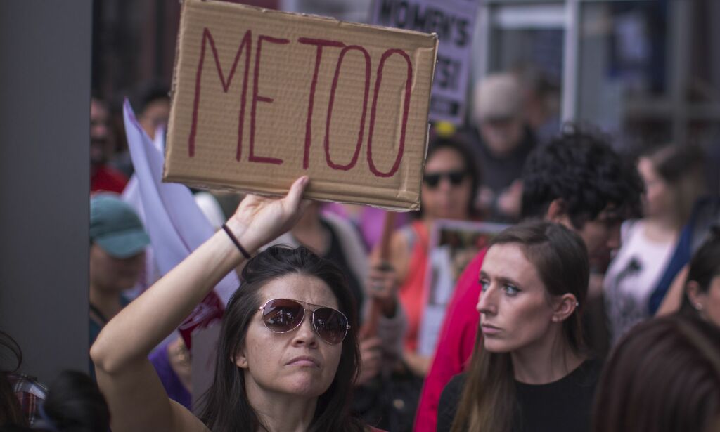 LOS ANGELES, CA - NOVEMBER 12: Demonstrators participate in the #MeToo Survivors's March in response to several high-profile sexual harassment scandals on November 12, 2017 in Los Angeles, California. The protest was organized by Tarana Burke, who created the viral hashtag #MeToo after reports of alleged sexual abuse and sexual harassment by the now disgraced former movie mogul, Harvey Weinstein. David McNew/Getty Images/AFP
== FOR NEWSPAPERS, INTERNET, TELCOS & TELEVISION USE ONLY ==
