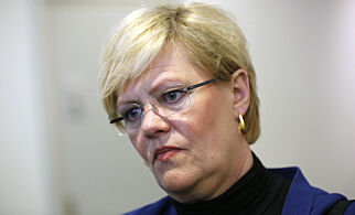 Oslo 20160420.
Kristin Halvorsen etter høringen til Stortingets kontroll- og konstitusjonskomité om statstilskudd til høyskolene NITH, Westerdals og NISS onsdag.
Foto: Lise Åserud / NTB scanpix