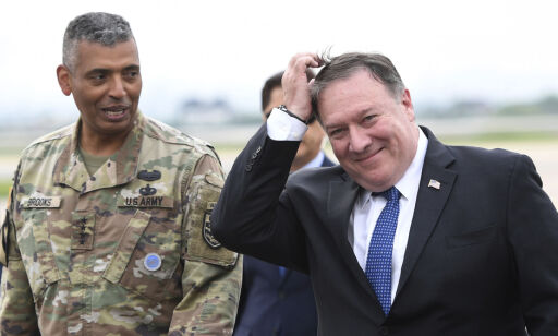 Irritert Mike Pompeo i Sør-Korea: - Jeg finner spørsmålet fornærmende og latterlig