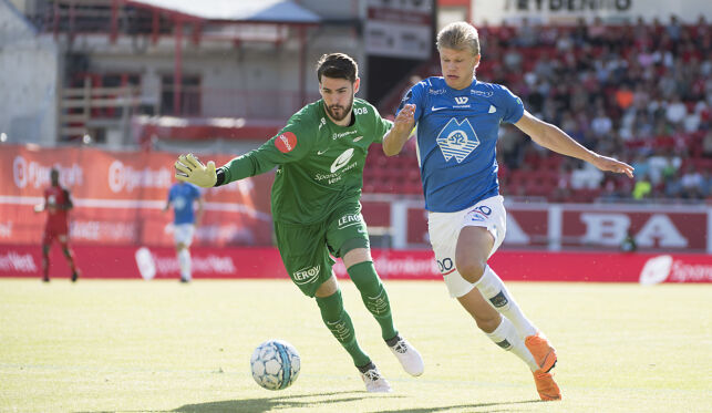 Erling (17) scoret fire mål på 20 minutter