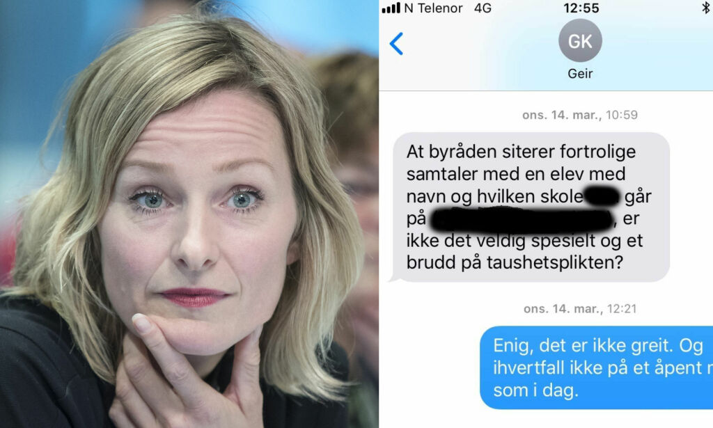 Sjokkerte politikere da Thorkildsen skal ha utlevert sensitive personopplysninger om elev i et åpent møte