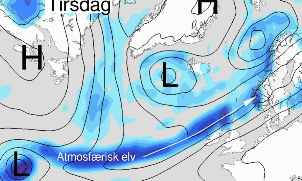 Våte Vestlandet: I morgen kommer «atmosfærisk elv»