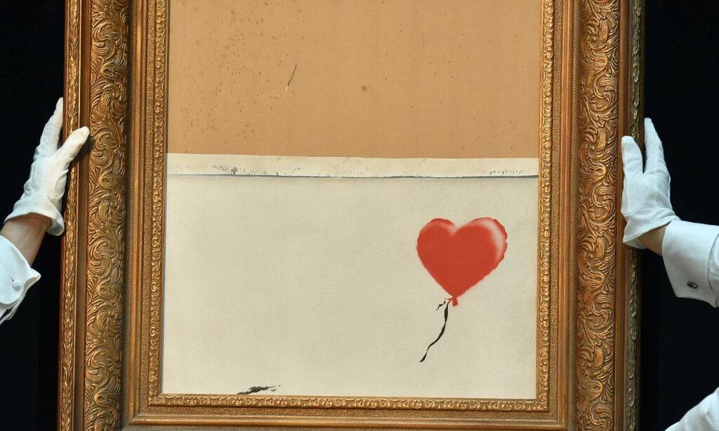 Skar opp sitt eget Banksy-maleri for å øke verdien. Det gikk ikke helt etter planen