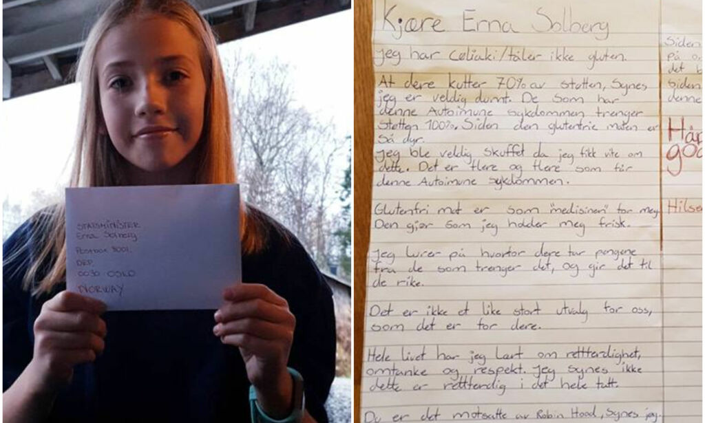Mathilde (12) skrev brev til Erna Solberg: - Jeg håper på en VELDIG god forklaring