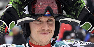 Third-placed Norway's Henrik Kristoffersen reacts in the finish area after competing in the Men's slalom race at the FIS Alpine Skiing World Cup on January 13, 2019 in Adelboden. (Photo by Fabrice COFFRINI / AFP)